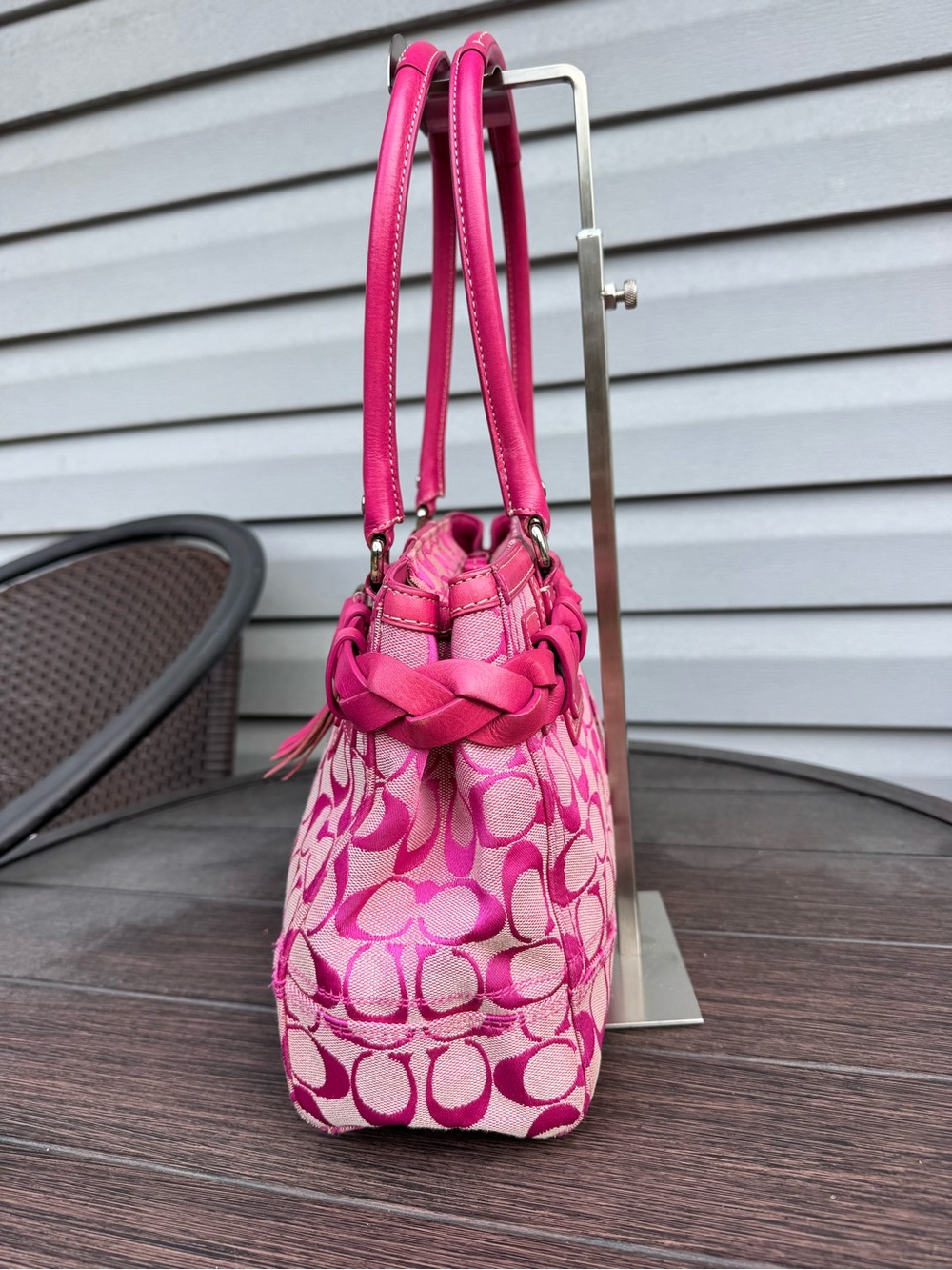 Coach 2009 Pink Hampton Satchel - Picture 2 of 10